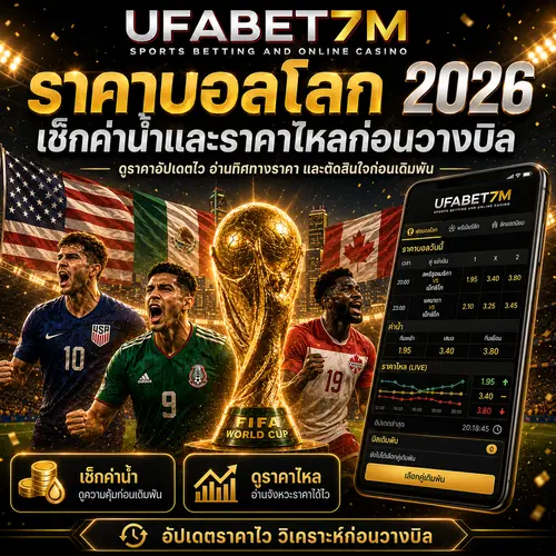 ราคาบอลโลก 2026 เช็กค่าน้ำและราคาไหลก่อนวางบิล UFABET