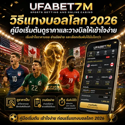 วิธีแทงบอลโลก 2026 คู่มือเริ่มต้นดูราคาและวางบิลให้เข้าใจง่าย